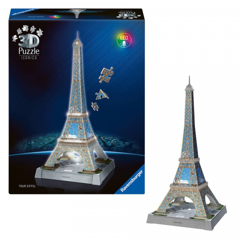 3D puzzel, Eiffel Tower, with light Ravensburger 235 stukjes