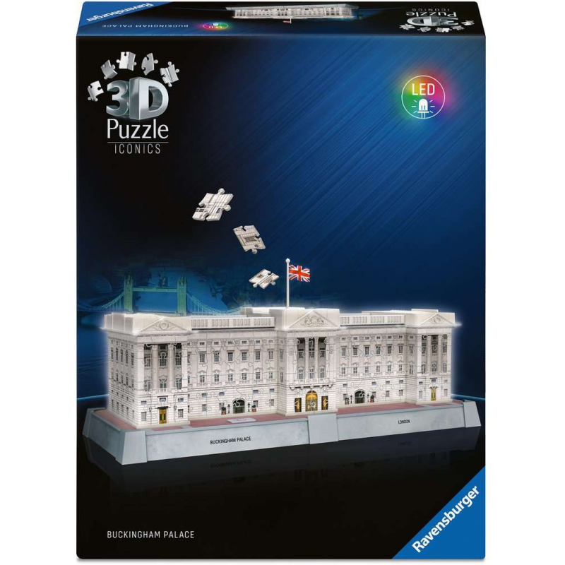 3D puzzel, Buckingham Palace, with light, Ravensburger