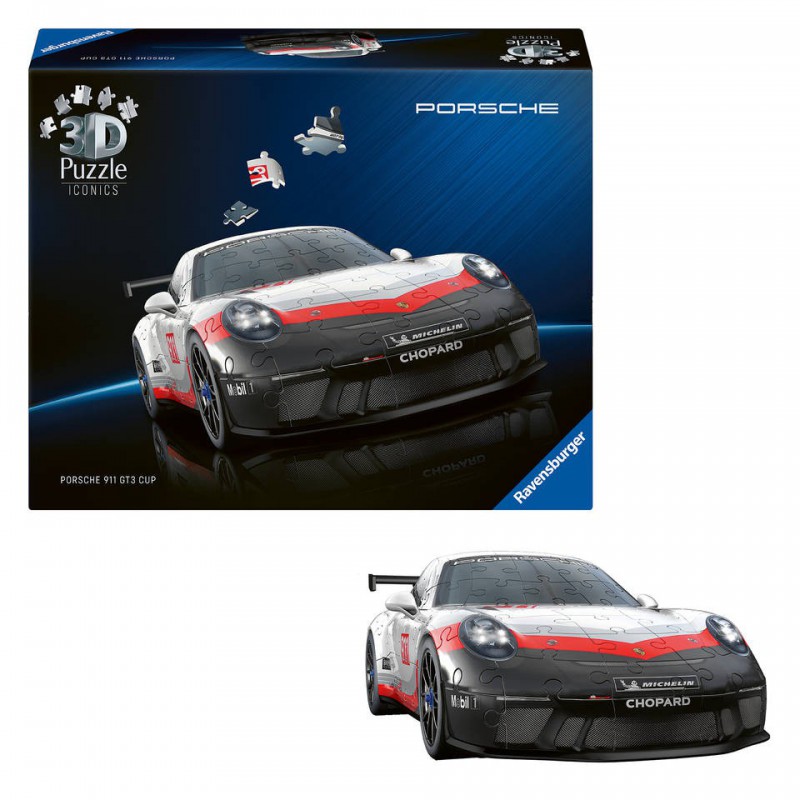 3D puzzel,  Porsche 911, GT3 Cup Ravensburger 108 stukjes