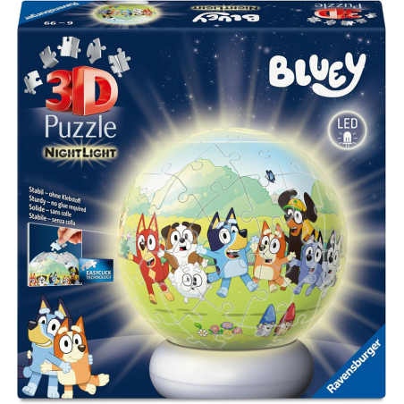 3D puzzel Nightlight, Bluey 72 stukjes Ravensburger