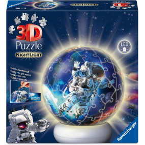 3D puzzel Nightlight, Astronauts in space, 72 stukjes Ravensburger
