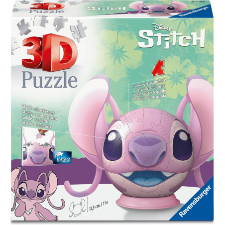 3D puzzelbal, Disney Angel met oren, 72 stukjes Ravensburger