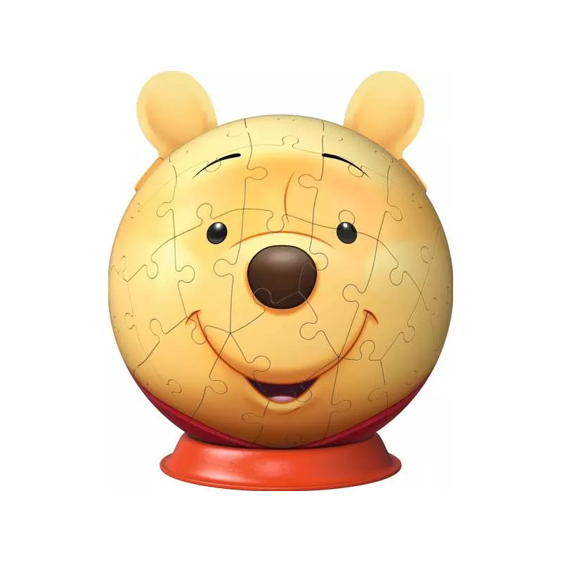 3D puzzelbal, Winnie the Pooh met oren Ravensburger 72 stukjes