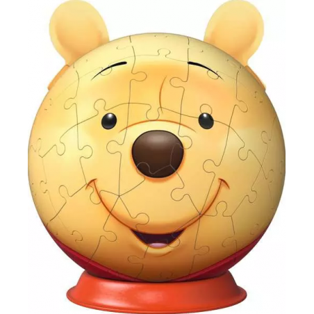 3D puzzelbal, Winnie the Pooh met oren Ravensburger 72 stukjes