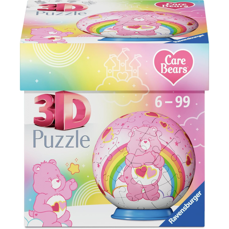 3D puzzelbal, Care Bears, Love a lot Bear, 54 stukjes Ravensburger