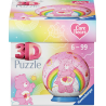 3D puzzelbal, Care Bears, Love a lot Bear, 54 stukjes Ravensburger