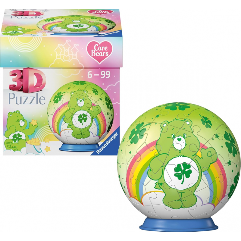 3D puzzelbal, Care Bears, Good luck bear Ravensburger 54 stukjes