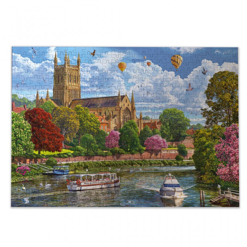 Worcester from the River 500 stukjes, Gibsons puzzel