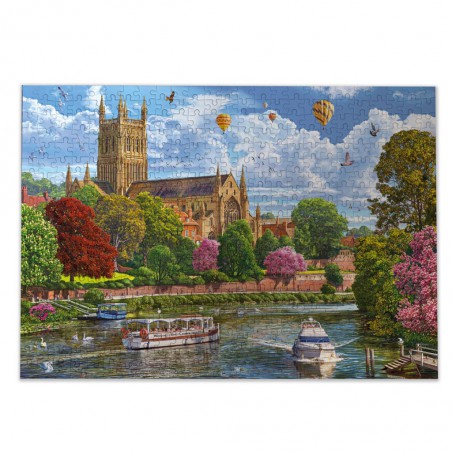 Worcester from the River 500 stukjes, Gibsons puzzel