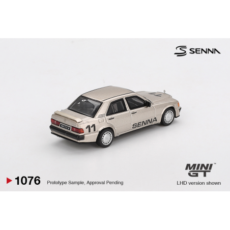 Mercedes-Benz 190 E 2.3-16 nr11 Ayrton Senna 1984 Nürburgring Race of Champions w/ Figure 1:64 MiniGT (1076)