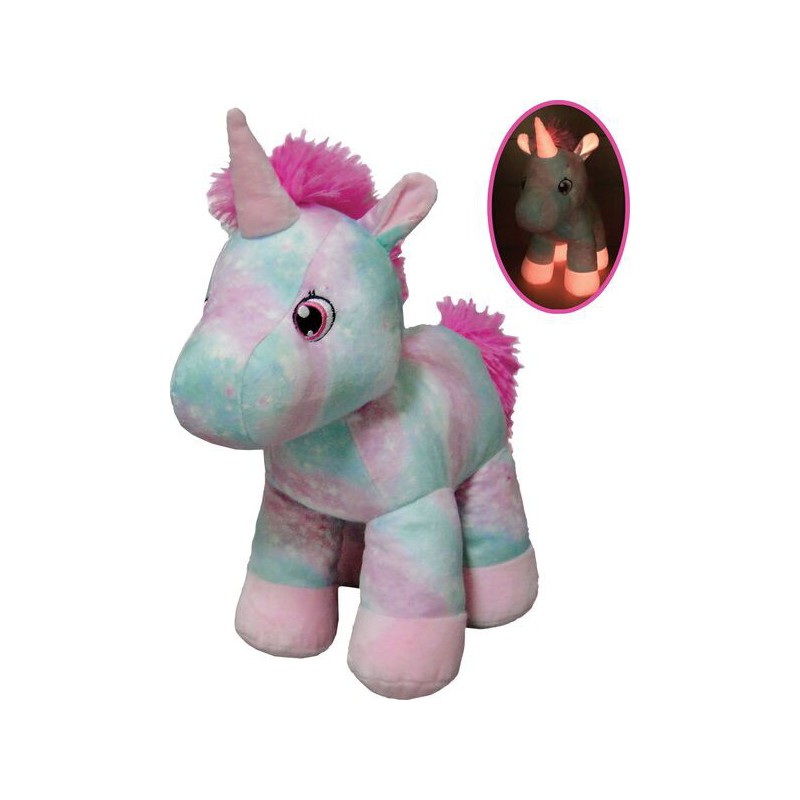 Amia Pluche Eenhoorn glow in the dark 30 cm, 59145720