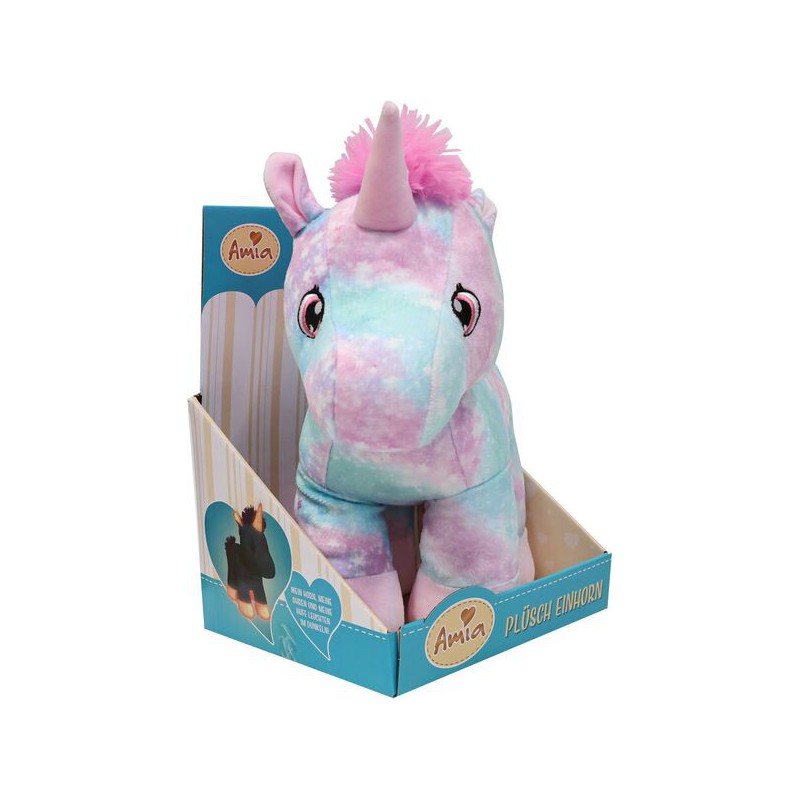 Amia Pluche Eenhoorn glow in the dark 30 cm, 59145720