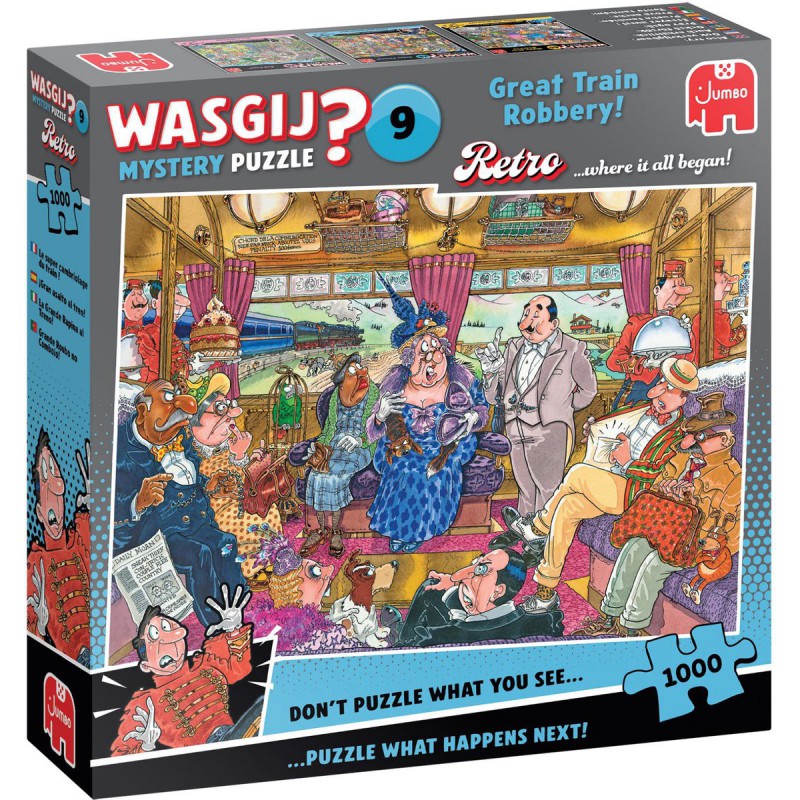 Wasgij Retro Mystery 9, De grote treinroof 1000 stukjes Jumbo