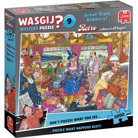 Wasgij Retro Mystery 9, De grote treinroof 1000 stukjes Jumbo