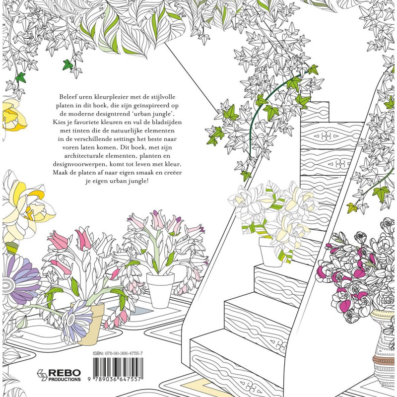 Urban Jungle, kleurboek rebo