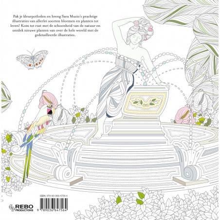 Botanische tuinen, kleurboek, Rebo