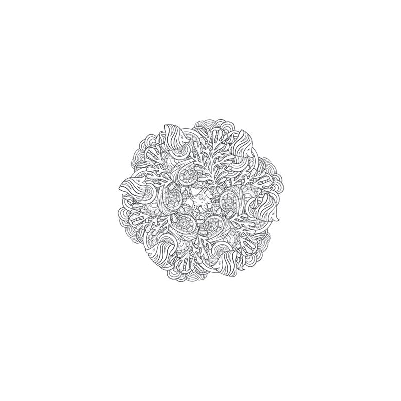 Creative Colors: Natuur Mandala kleurboek, Lantaarn