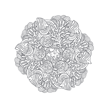 Creative Colors: Natuur Mandala kleurboek, Lantaarn