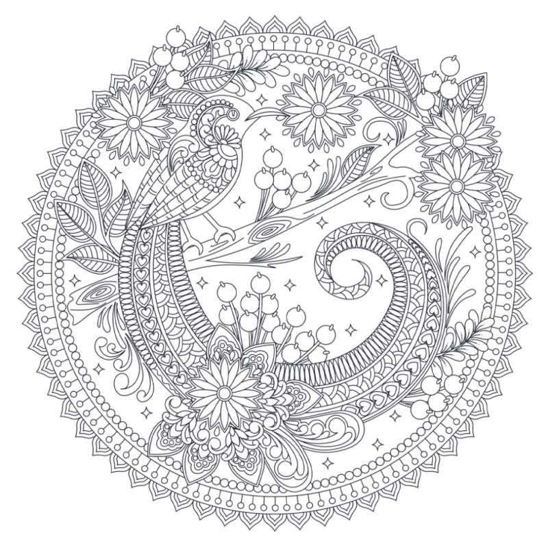 Mandalakunst: Bos kleurboek, Lantaarn