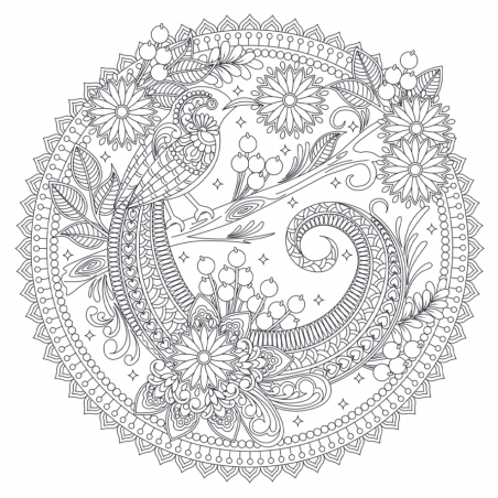 Mandalakunst: Bos kleurboek, Lantaarn