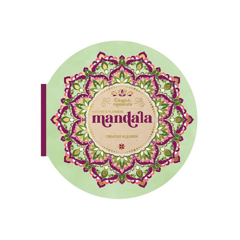 Creative moments: Nature & flowers mandala kleurboek, Lantaarn