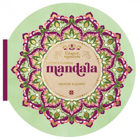 Creative moments: Nature & flowers mandala kleurboek, Lantaarn