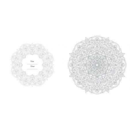 Creative moments: Nature & flowers mandala kleurboek, Lantaarn