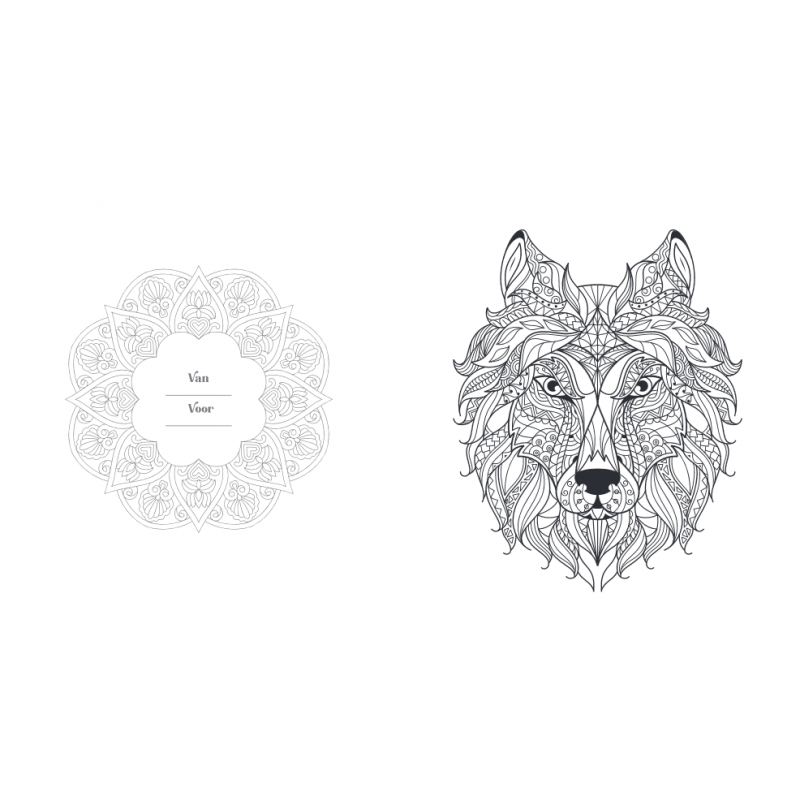 Creative moments: Nature & flowers mandala kleurboek, Lantaarn