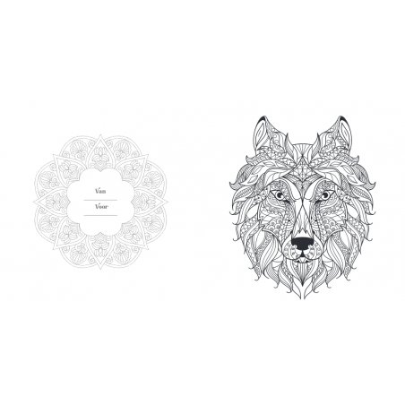 Creative moments: Nature & flowers mandala kleurboek, Lantaarn