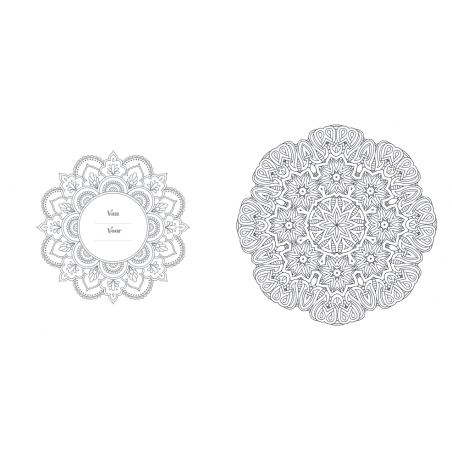 Creative moments: Beautiful & Calming mandala kleurboek, Lantaarn