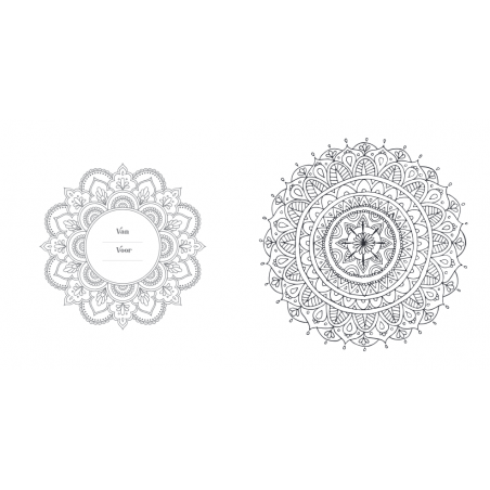 Creative moments: Beautiful & Calming mandala kleurboek, Lantaarn