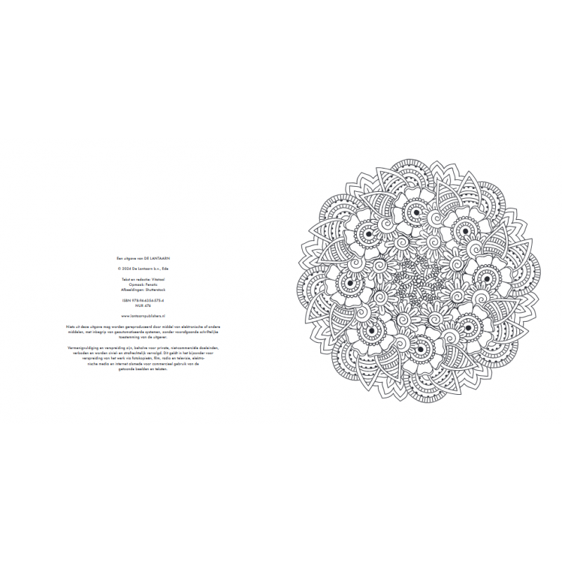 Creative moments: Senioren  mandala kleurboek, Lantaarn