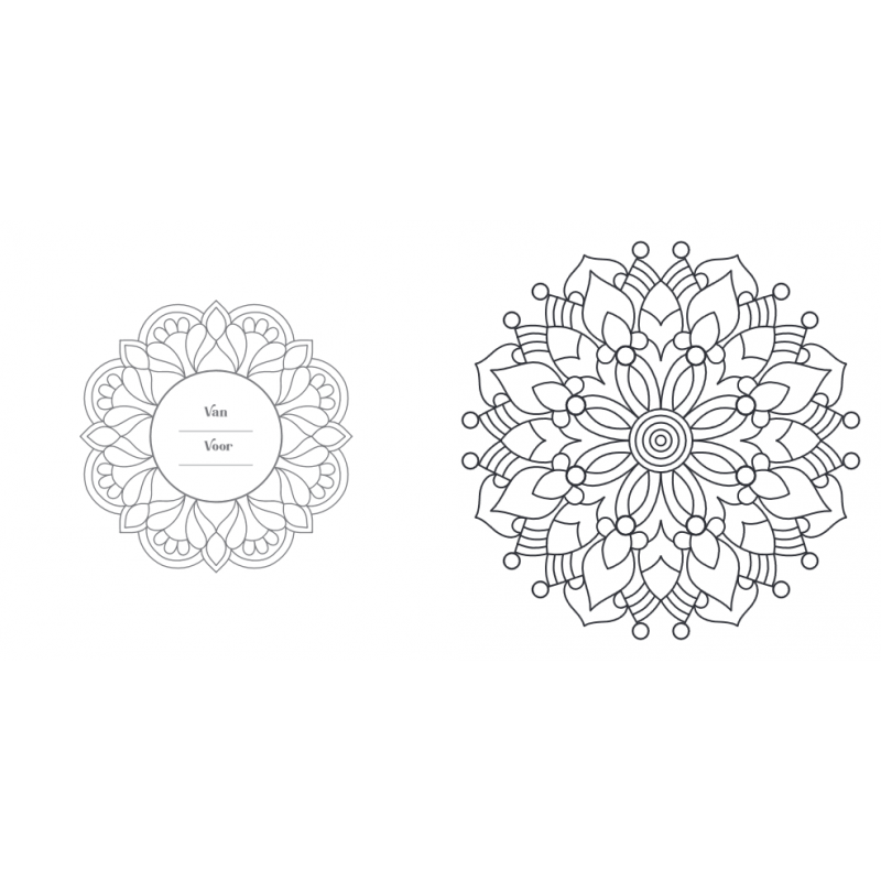 Creative moments: Senioren  mandala kleurboek, Lantaarn