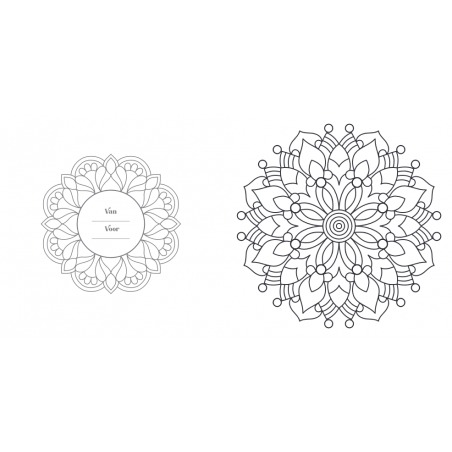 Creative moments: Senioren  mandala kleurboek, Lantaarn