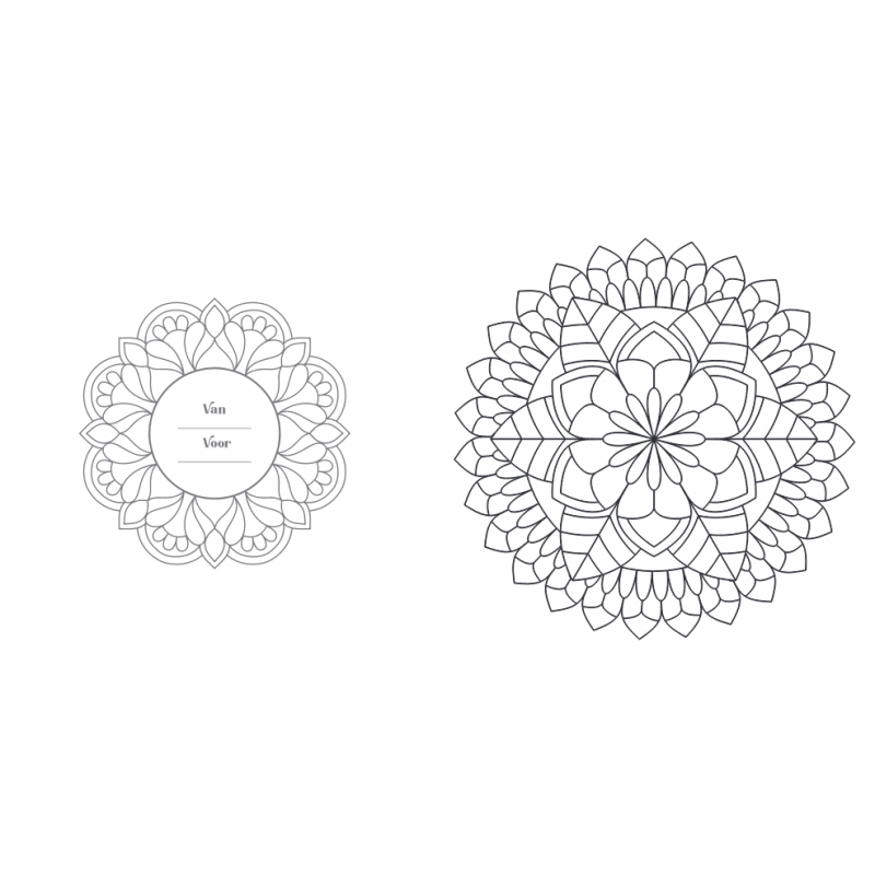 Creative moments: Senioren  mandala kleurboek, Lantaarn