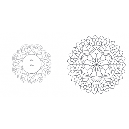 Creative moments: Senioren  mandala kleurboek, Lantaarn