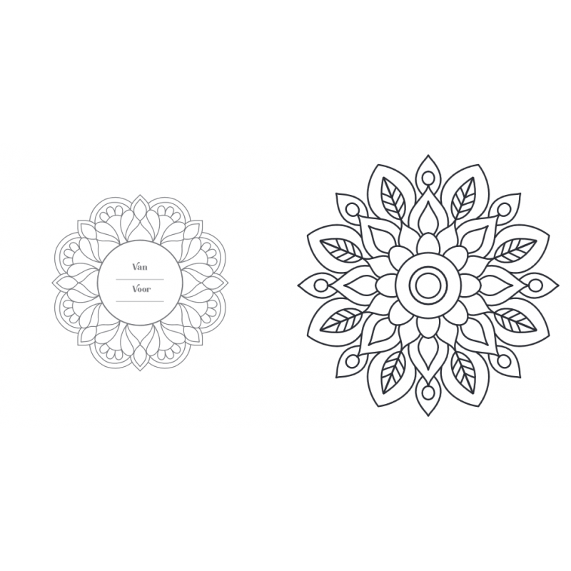 Creative moments: Senioren  mandala kleurboek, Lantaarn