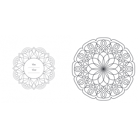 Creative moments: Senioren  mandala kleurboek, Lantaarn