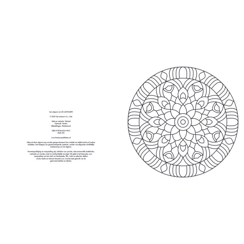 Creative moments: Senioren  mandala kleurboek, Lantaarn