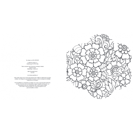 Creative moments: Blooming Flowers  mandala kleurboek, Lantaarn