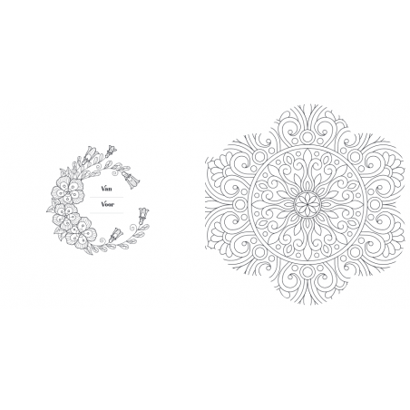 Creative moments: Blooming Flowers  mandala kleurboek, Lantaarn
