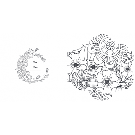 Creative moments: Blooming Flowers  mandala kleurboek, Lantaarn