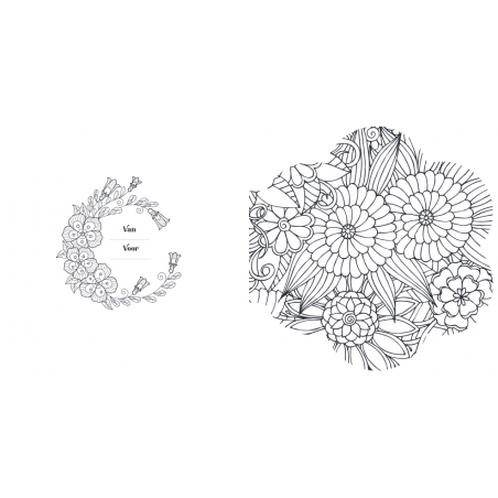 Creative moments: Blooming Flowers  mandala kleurboek, Lantaarn