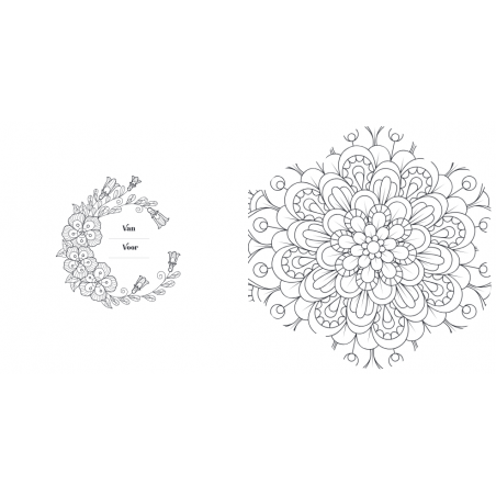 Creative moments: Blooming Flowers  mandala kleurboek, Lantaarn