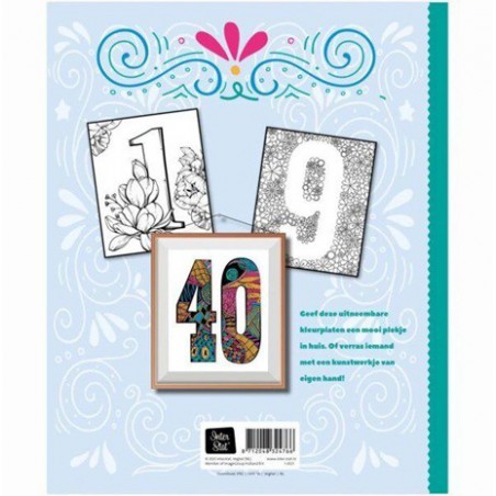 Glitter Cijfers kleurboek