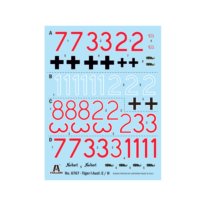 Pz. Kpfw VI Tiger I Ausf. H (tp) 1:35, Italeri