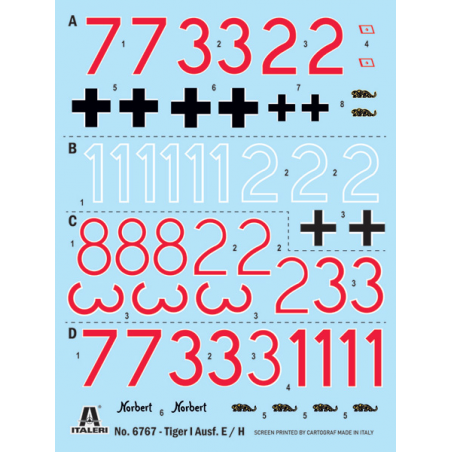 Pz. Kpfw VI Tiger I Ausf. H (tp) 1:35, Italeri