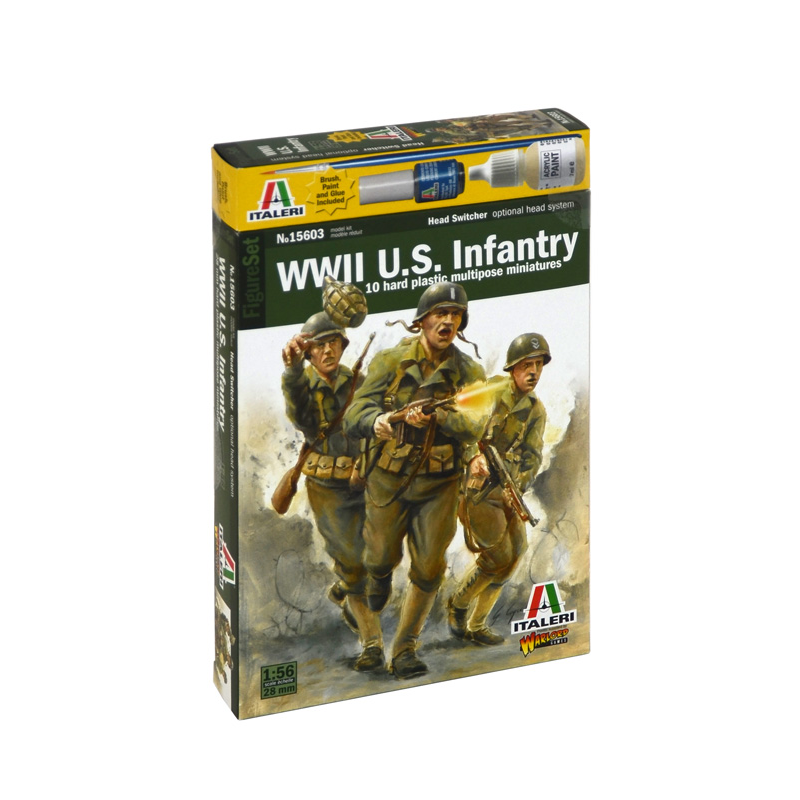 WWII U.S. Infantry 1:56, Italeri