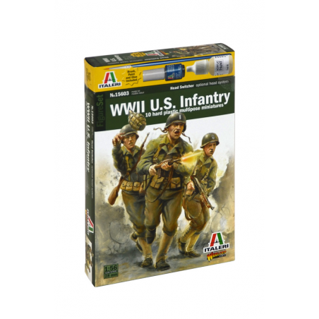 WWII U.S. Infantry 1:56, Italeri