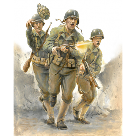 WWII U.S. Infantry 1:56, Italeri